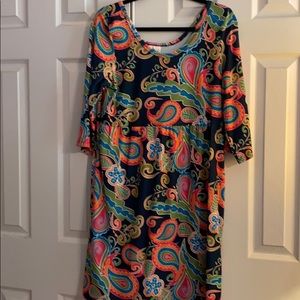 Ladies Lolly Wolly Doodle 3/4 sleeve dress